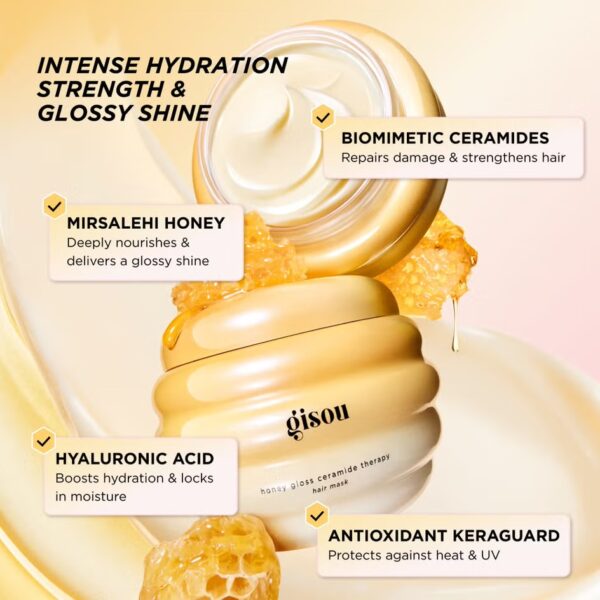 Gisou Honey Gloss Ceramide Therapy Hair Mask - Image 2