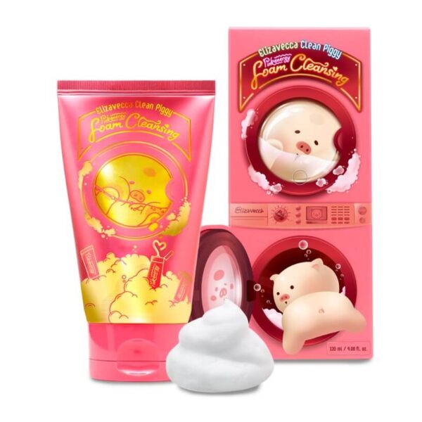 Elizavecca Arctisztító hab Clean Piggy Pink Energy Foam Cleansing