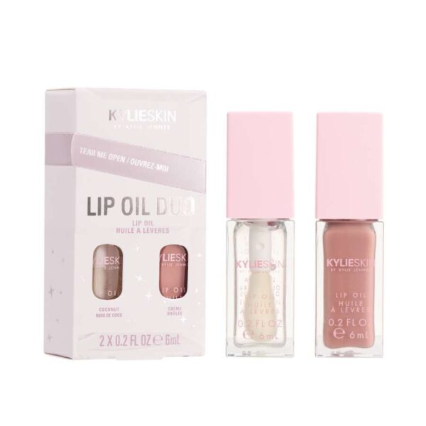 Kylie Skin 2 piece lip oil holiday gift set